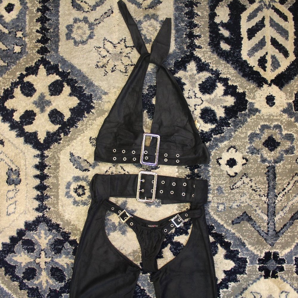4 pc sexy chaps costume